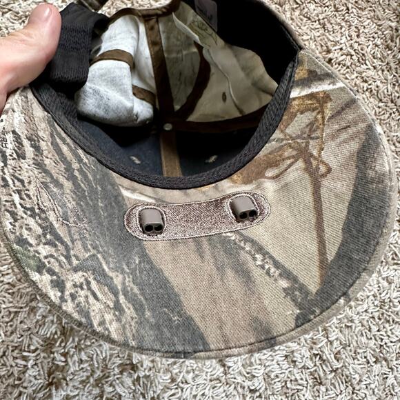 Powercap Hat Camo Logo LED Light Under Brim Realtree Adjustable Baseball Cap - Picture 4 of 7